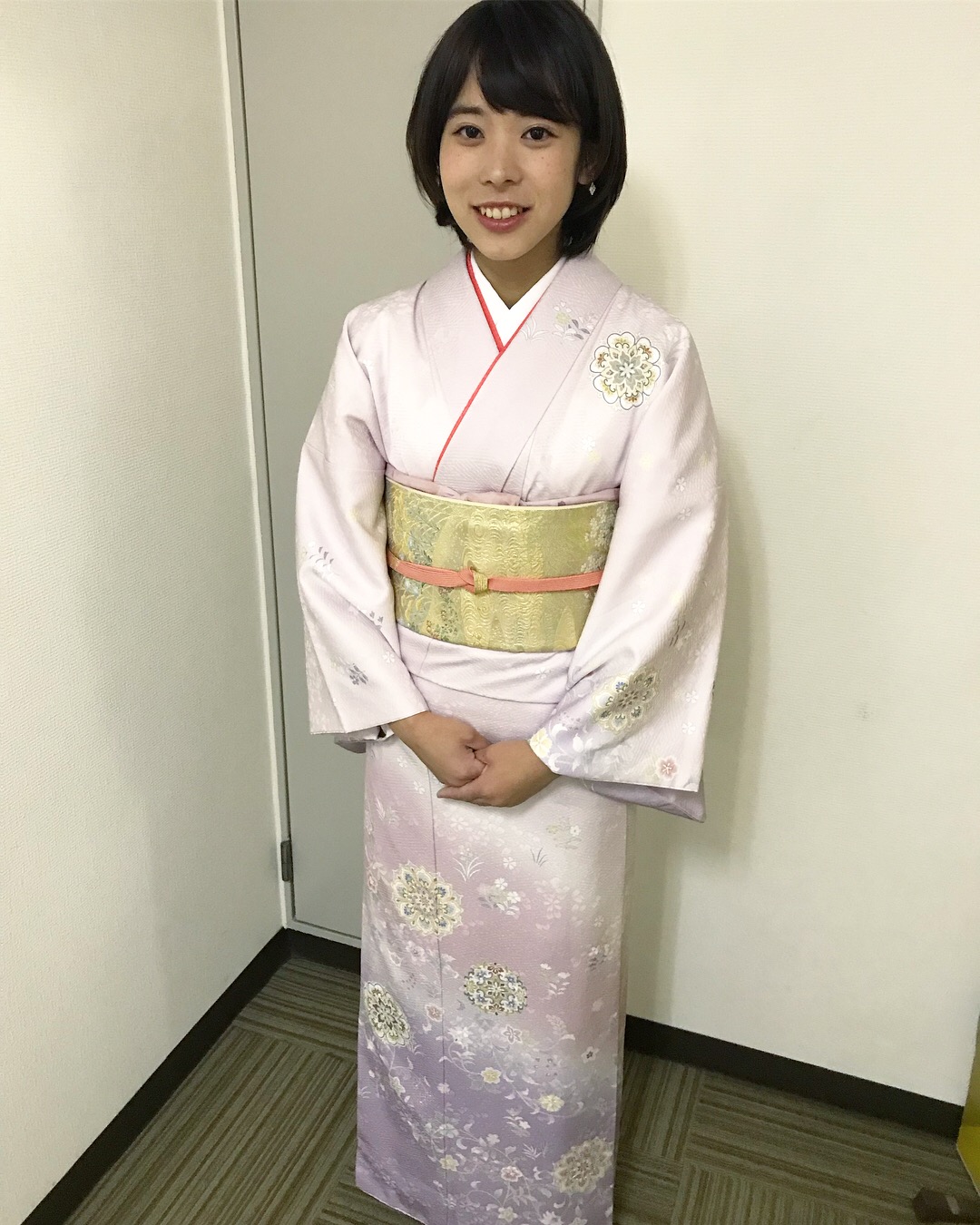 ピンクの訪問着